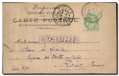 Portret mężczyzny z brodą — Fotografia Paul Boyer — Sully-sur-Loire — Rewers