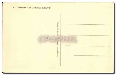 Mosteiro da Grande-Trappe — vista geral — Héloïgrevure Imprimeries Réunies de Nancy, n°9 — Verso