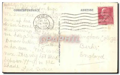Bilhete postal antigo Peira Cava Os Hotéis e a Floresta — Verso