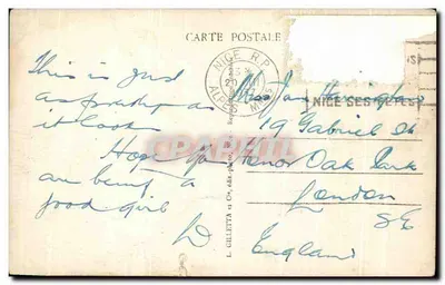 CANNES — Kasyno — Hotele — L. Gilletta & Cie, n° 510 — Rewers