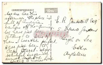 Villefranche-sur-Mer — La Rade — Éditeur : ADIA NICE — Achterkant
