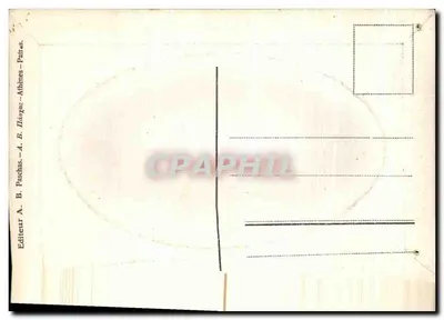Bilhete postal antigo Atenas Tour dos Ventos Grécia — Verso