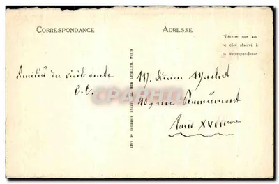 Reims — Stare Zamki Arcybiskupów Reims — Wydawca L. L. nr 10 — Rewers