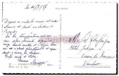 Enghièn-les-Bains — Carrera de lancha motora — Cap — Reverso