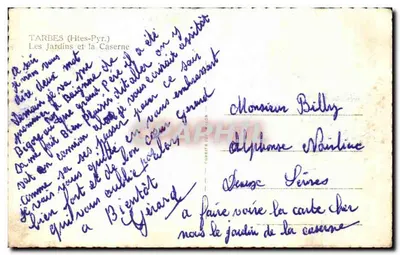 Tarbes (Htes-Pyr.) — Les Jardins et la Caserne — éditeur Cing — Reverso