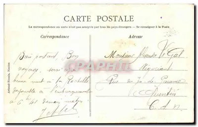 Trem a vapor — Mantes — editor Artaud-Nozals — Verso
