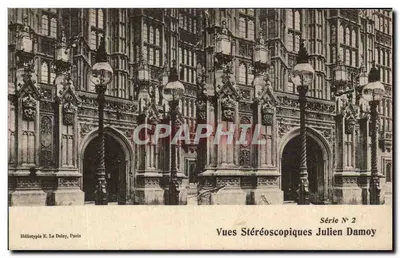 Vista estereoscópica de edifícios góticos — Série N° 2 — Héliotypie E. Le Deley, Paris