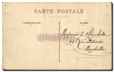 Bilhete postal antigo Le Port De La Dordogne Diego Suarez Madagascar — Verso
