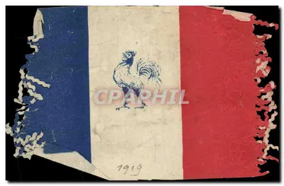 Dünnes Papier Französisches Gallischen Hahn-Flagge Militaria