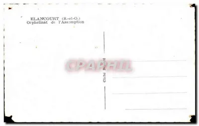 Orfanato da Assunção — Elancourt (S.-et-O.) — Gliché Bassard — Verso