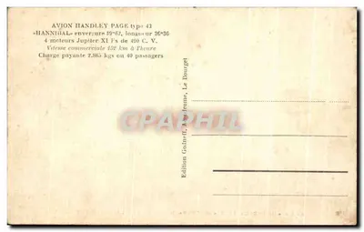 Cartolina d'epoca Aereo Hannibal Tipo Eastern Destinato Per La Strada Degli Indi — Verso