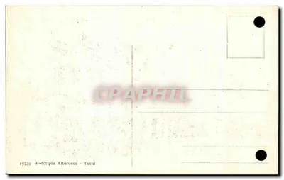 Tripoli - Via Minareto Rosso — widok ulicy z palmami i budynkami — Fototipia Alterocca - Terni, n° 19739 — Rewers