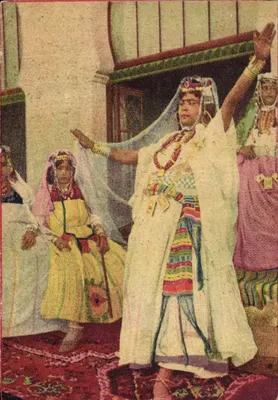Traditionelle indische Tanzszene — Innenansicht — F. SÉNÉCLAUZE, VITICULTEUR