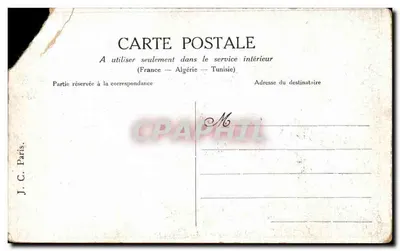 Bilhete postal antigo Grade Sur Monoplan em voo em Nice Avião — Verso