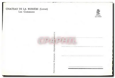 Zamek La Bussière — Les Communs — Photo Véritable — Rewers