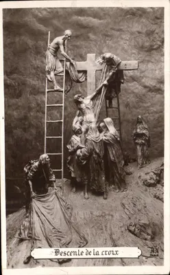 Descente de la croix — sculpture de P. Merhenni — éditeur J.N. PARIS