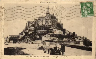 Mont-Saint-Michel — Vue générale — Editions Gudéry, St-Malo, n° 2313 bis