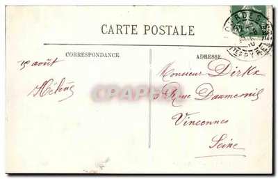 Lourdes — A Basílica — LL. — 1906 — Verso