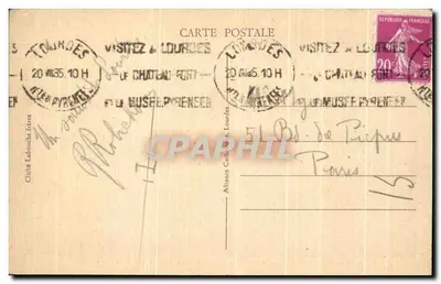 Lourdes — Vista sobre a basílica e as montanhas circundantes — Editor não visível, n° 27 — Verso