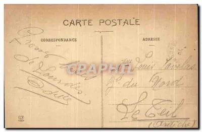 Lourdes — Les Rampes i Bazylika — Christophe Labruque, Paryż, 1912 — Rewers