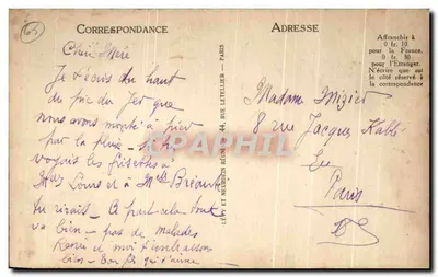 Lourdes — Tramwaj górski Pic du Jer — Wydawca Poézat's Paris 1928 — Rewers