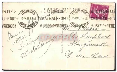Lourdes - Casa Paternal de Bernadette Soubirous — Edição do Palácio do Rouire, n°3 — Verso