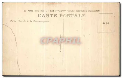 Cognac — Le Château vu du Parc National — éditeur Cognac, n° 10 — Verso