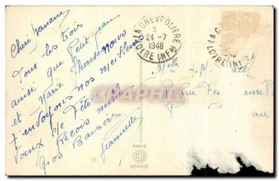 Rose rouge — illustration — éditeur PARIS DÉPOSÉ — Verso