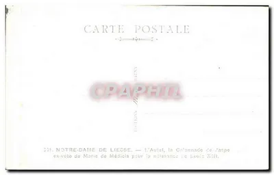 Notre-Dame de Liesse — Het altaar, de kolom van Jasper — ex-voto van Maria de Medici voor de geboorte van Lodewijk XIII — Achterkant