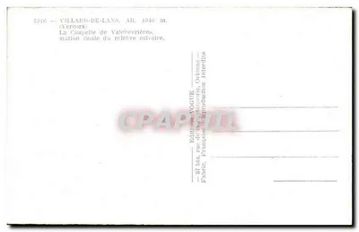Villar-de-Lans — Kaplica Valchevrières — Wydawnictwo Vogute — Rewers