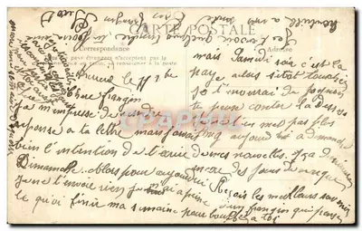 Versailles — Les trois Grâces (au haut de l'Escalier des Princes) — Éditeur B.D. n°96 — Verso