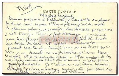 Lago de Annecy — O Castelo de Duingt — Editora impr. Ed. Braun & Cie, Neufchâtel-Doroch — Verso