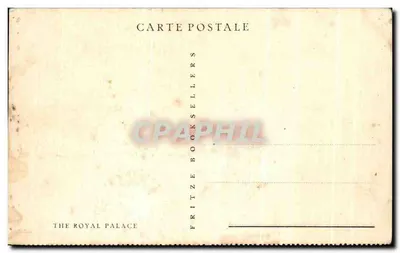 Le Palais Royal — vue du bâtiment au bord de l'eau — éditeur Fritze Booksellers — Verso