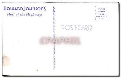 Howard Johnson's — Gospodarz Autostrad — wydawca Viewnor Bros., Inc., Boston, Mass. — Rewers