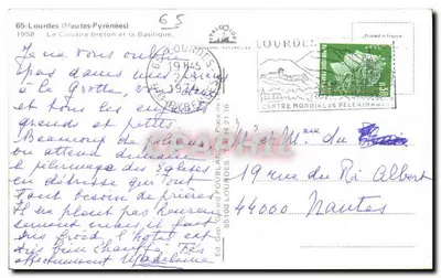 Lourdes — Krzyż i Bazylika — Wyd. Gep Poulance — Rewers