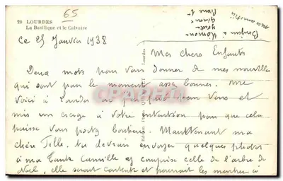 Lourdes — A Basílica e o Calvário — Edição Pinto — Verso