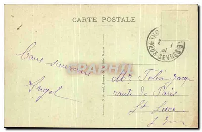 Thouars — Le Thouet i więzienie — Rewers