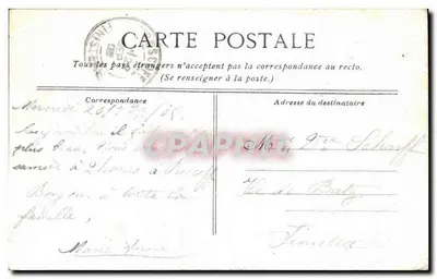 Lourdes - Primeira Estação do Calvário — editor não visível, número de série ilegível — Verso
