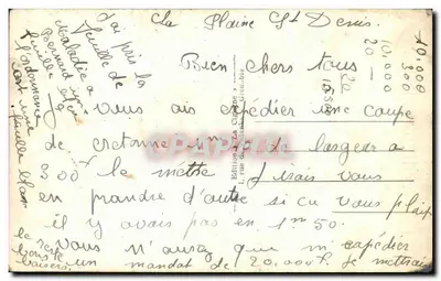 Le Villard de Lans — Paesaggio invernale — Edizione La Cigale, Grenoble, n° 1045 — Verso