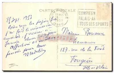 BONSECOURS - Kerk - Samenstelling — Bij Rouen, onbekende uitgever, serie-nummer 601 — Achterkant