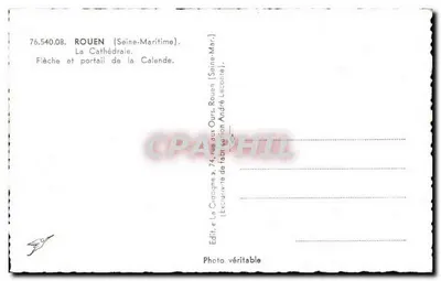A Catedral — Flecha e portal — Ed. « A Coruja » — Verso