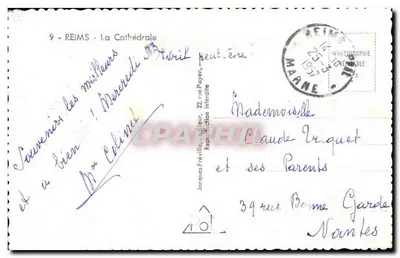 Reims - A Catedral — fotografia — Jacques Fréville, n°9 — Verso