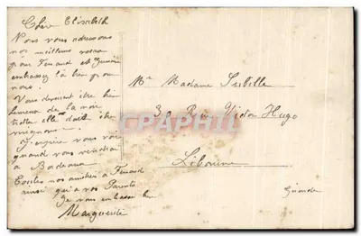 Chryzantema — Dobre Nowe Rok 1908 — Wydawca Dales, numer seryjny nie widoczny — Rewers