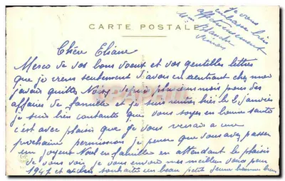 Buquê de rosas — Cesto de rosas — Editor: PARET & Cie — Verso