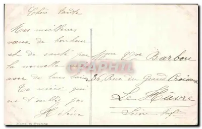 Bukiet mleczu — Dobry Rok 1919 — Wydawca Misange, n°27 — Rewers