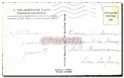 Dol-de-Bretagne — Katedra św. Samsona — Wydawnictwo Gaby — Rewers