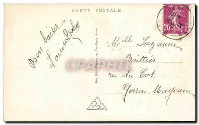 Reims — Portal Katedry i Statua Jani z Arcy — Wyd. Polin-Dapry, nr 281 — Rewers