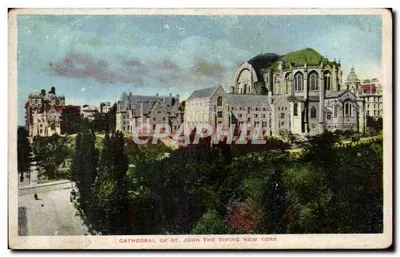 Catedral de São João o Divino — Nova Iorque — editada pela Union News Company