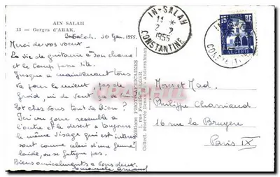 Gorges van Abak — Ain Salah — Uitgever Epa — Achterkant