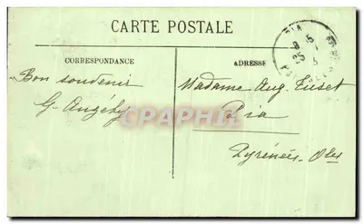 Lourdes — Widok na Bazylikę — wydawca L.I. n°48 — Rewers